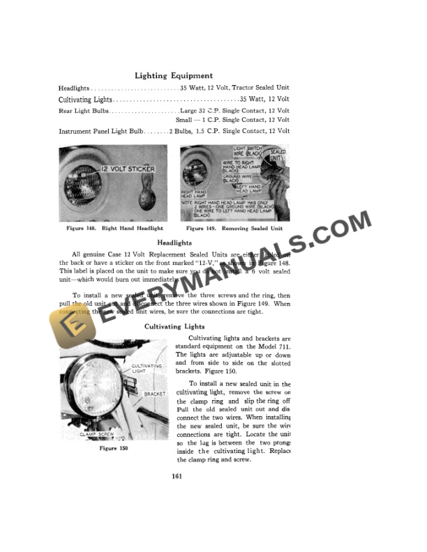 Case 700B Series Gasoline Dual Range Wheel Tractor Operator Manual 9-402-5