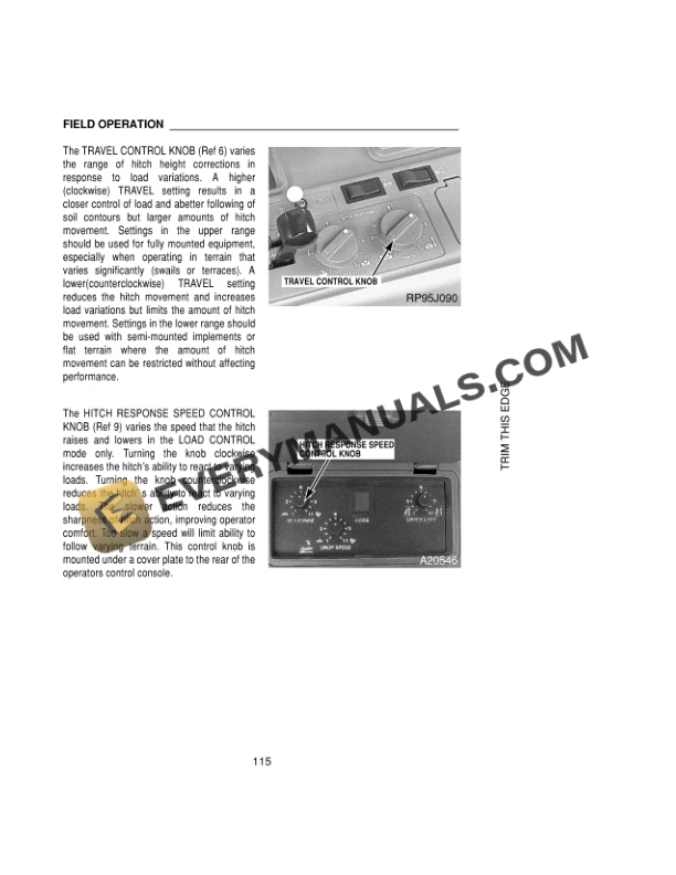 Case 7210, 7220 Tractor Operator Manual 9-24682-3