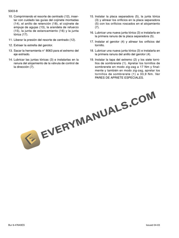 Case 721D Loader Repair Manual 6-47281ES-3