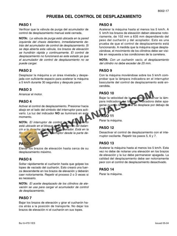 Case 721D Loader Repair Manual 6-47281ES-5