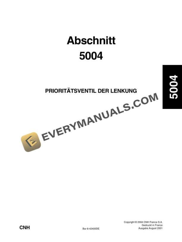 Case 721D Loader Service Manual 6-47281 DE-3