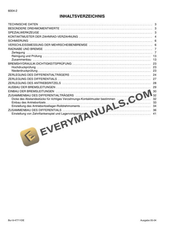 Case 721D Loader Service Manual 6-47281 DE-4