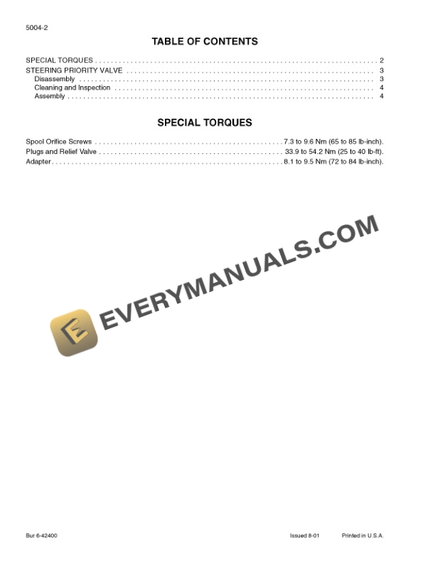 Case 721D Loader Service Manual 6-47283-3