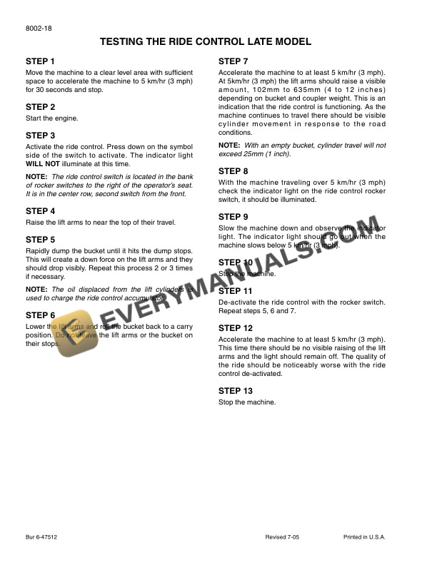 Case 721D Loader Service Manual 6-47283-5