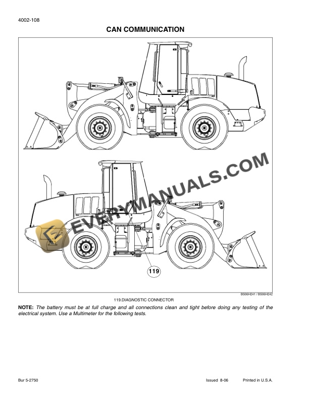 Case 721E Tier 3 Wheel Loader Service Manual 84243980-2