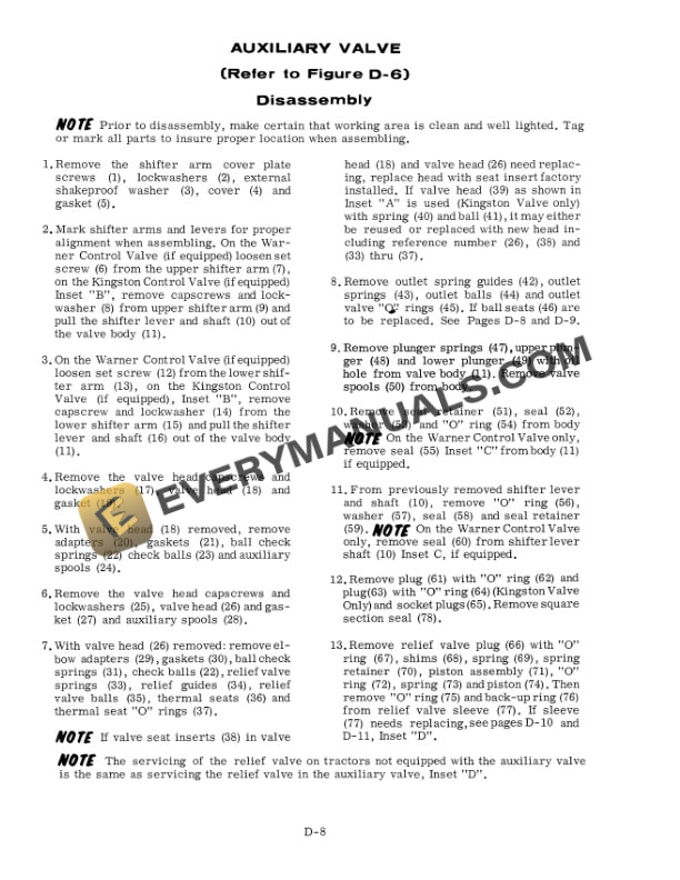 Case 730, 830, 930 Tractor Service Manual 9-75861-4