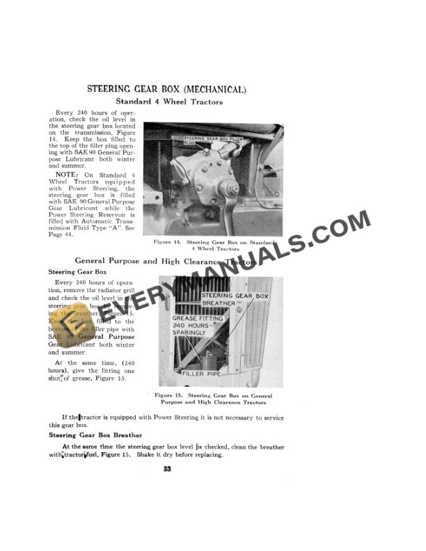 Case 730, 830 Series Wheel Tractors Gasoline - LP Gas Operator Manual 9-851-2