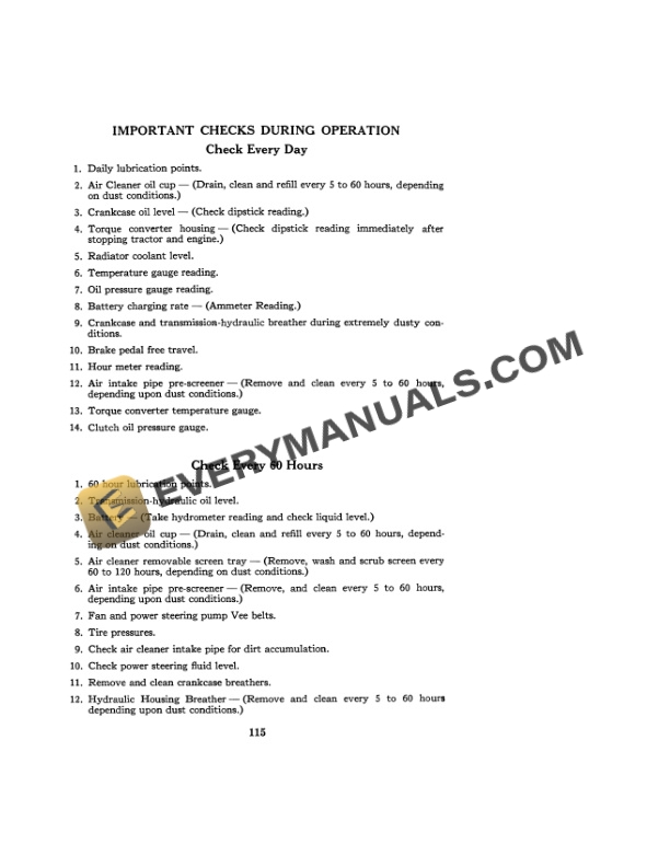 Case 730, 830 Tractor Operator Manual 9-872-4