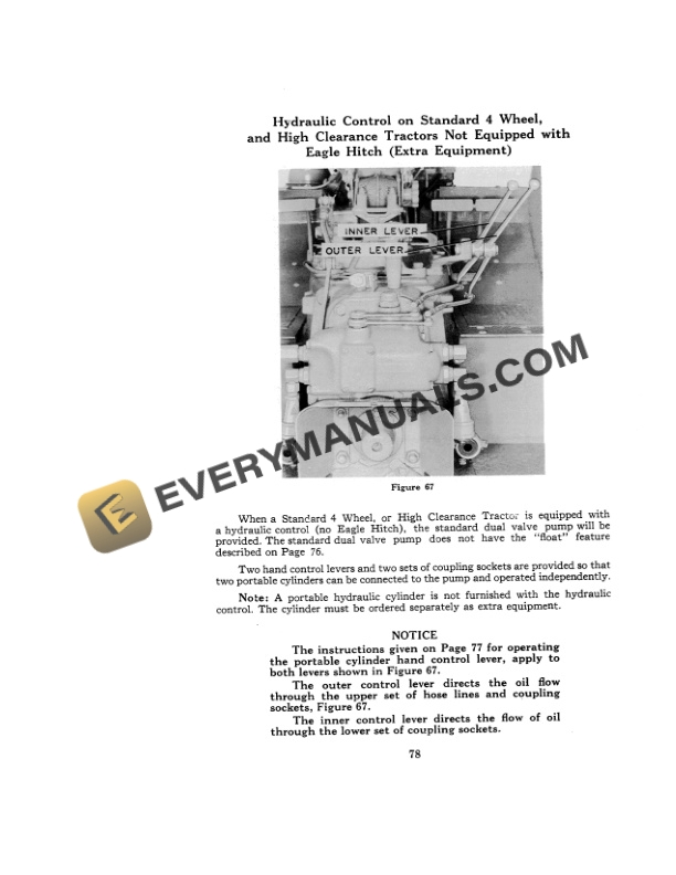 Case 730, 830 Wheel Tractor Operator Manual 9-852-3