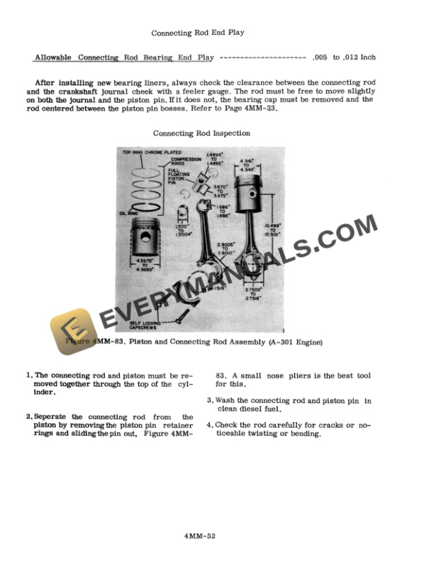 Case 750 Crawler Section E, H, I, 4MM Service Manual 9-72151A-5