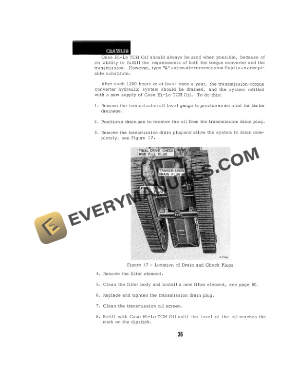 Case 750 Industrial Diesel Crawler Operator Manual 9-1224-2