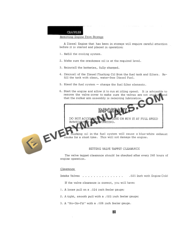 Case 750 Industrial Diesel Crawler Operator Manual 9-1224-3