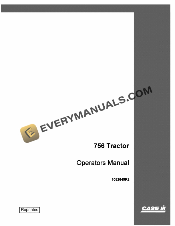 Case 756 Tractor Operator Manual 1082649R2 PDF 3 Case 756 Tractor Operator Manual 1082649R2 PDF