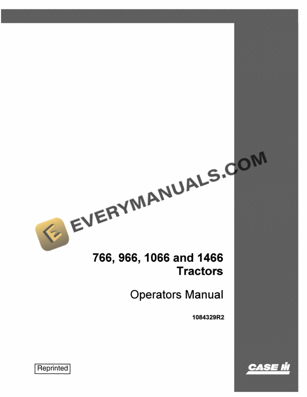 Case 766, 966, 1066, 1466 Tractor Operator Manual 1084329R2 PDF 1 case 766 966 1066 1466 tractor operator manual 1084329r2 1