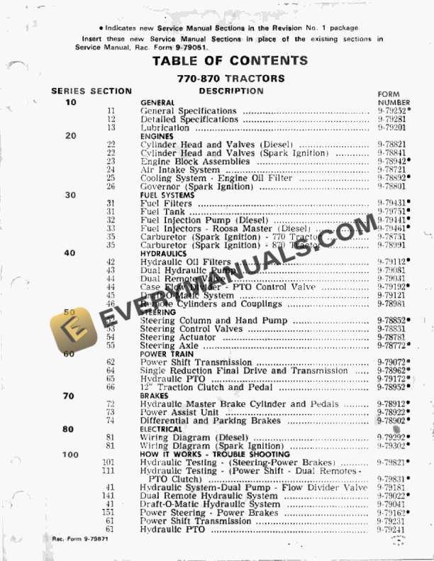 case 770 870 tractor service manual 9 79051 1