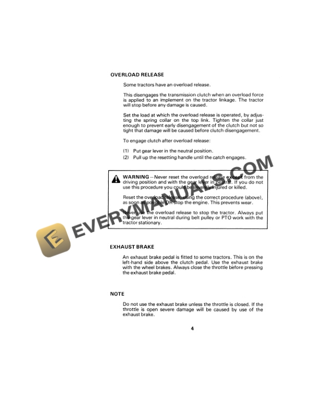 Case 780, 880, 990, 1200 Selectamatic Tractor Operator Manual 9-5792.-3