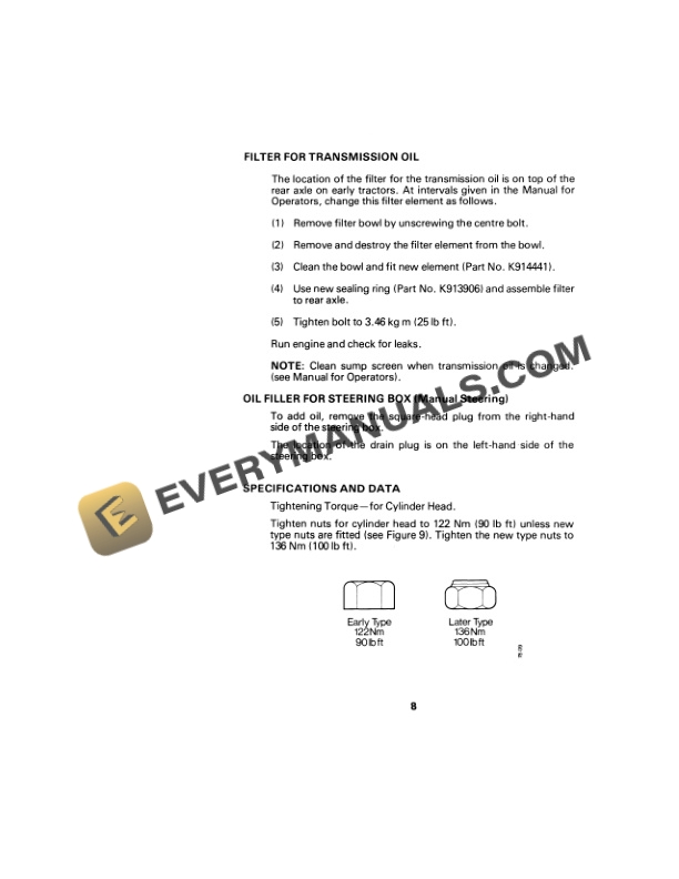 Case 780, 880, 990, 1200 Selectamatic Tractor Operator Manual 9-5792.-4