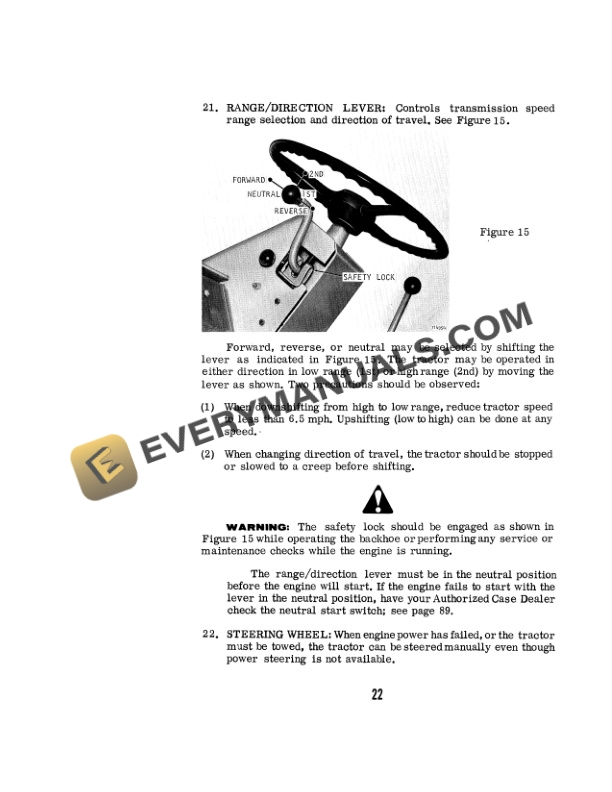 Case 780 CK Loader Backhoe Operator Manual 9-4233-2