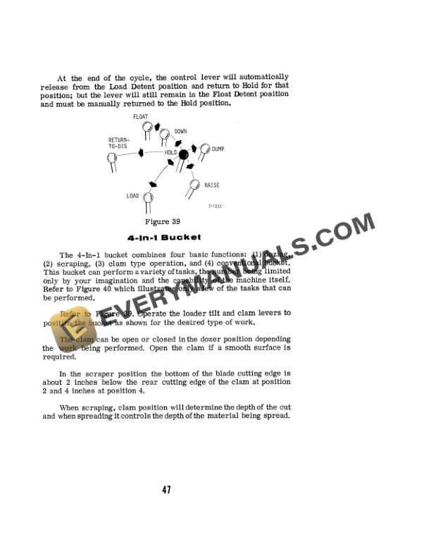 Case 780 CK Loader Backhoe Operator Manual 9-4233-3