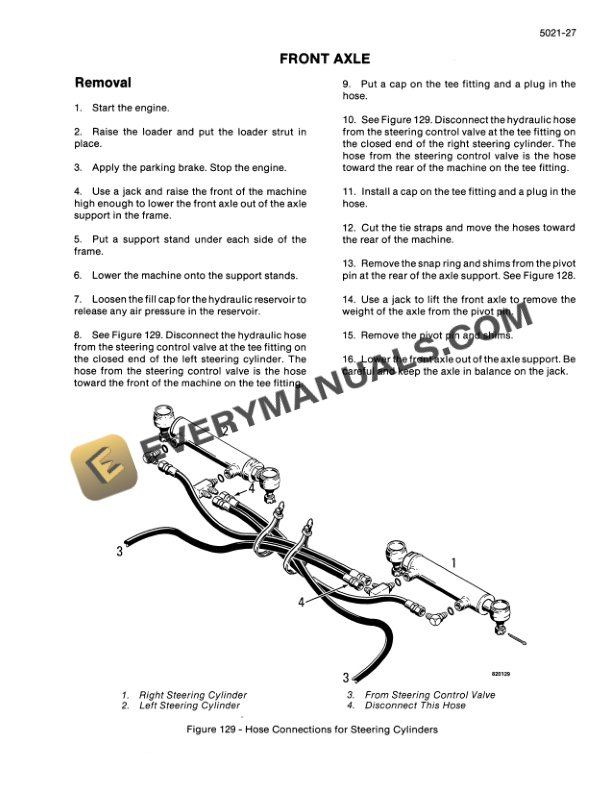 Case 780B Loader Backhoe Service Manual 9-69310-3