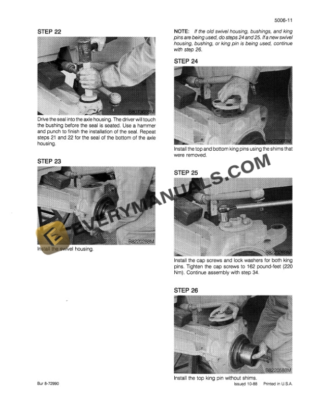 Case 780D Loader Backhoe Service Manual 8-72823-3