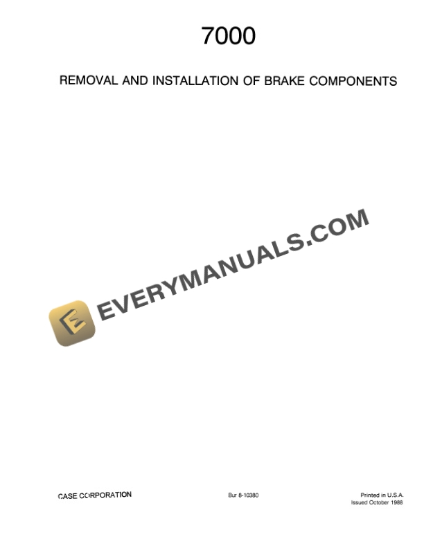 Case 780D Loader Backhoe Service Manual 8-72823-4