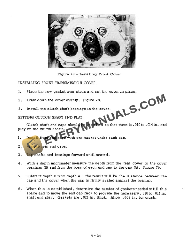 Case 800, 1000 Crawler Service Manual 9-72062-4