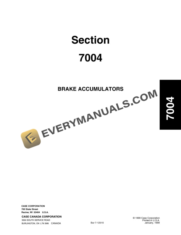 Case 821C Loader Service Manual 7-13053-4
