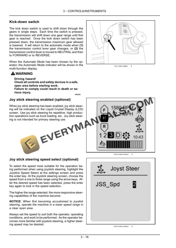 Case 821F, 921F Tier 4 Wheel Loader Operator Manual 84548506-2