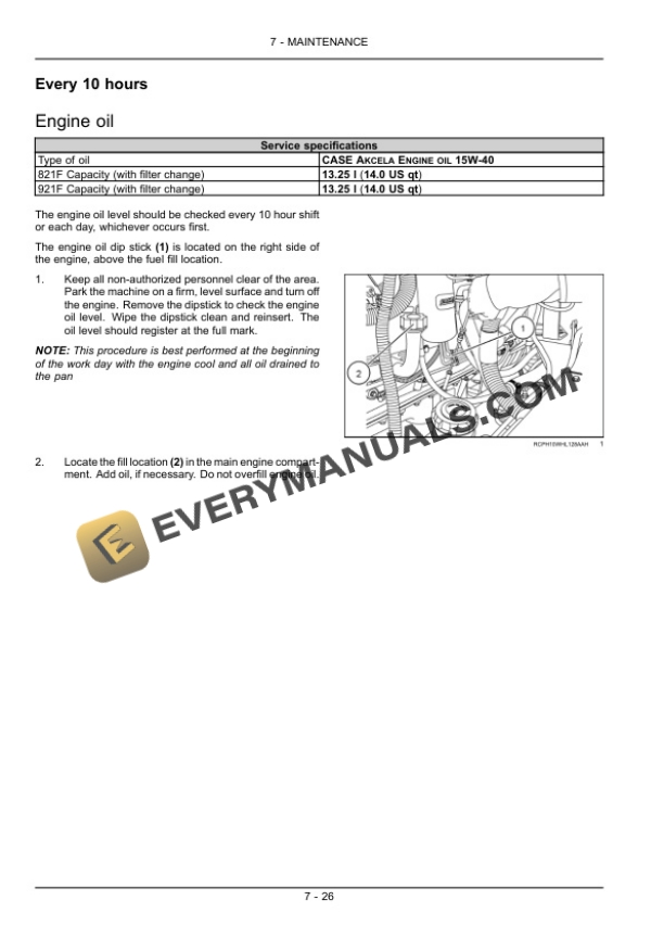 Case 821F, 921F Tier 4 Wheel Loader Operator Manual 84548506-4