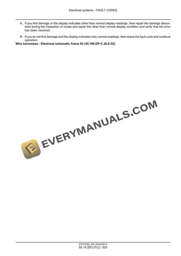 Case 821F, 921F Tier 4B (Final) Wheel Loader Service Manual 47680555-2