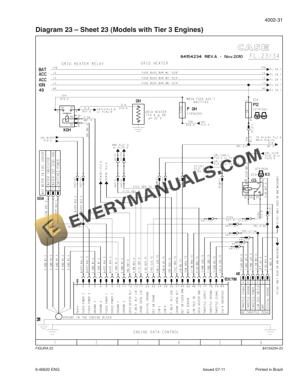 Case 845B, 845B DHP, 865B, 865B VHP, 865B AWD, 885B, 885B DHP, 885B AWD Tier 0, Tier 1, Tier 2, Tier 3 Grader Service Manual 71114392-2