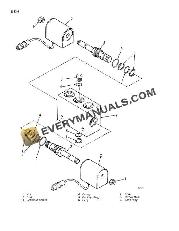 Case 8500, 8600 Air Drill Service Manual 8-70532-4