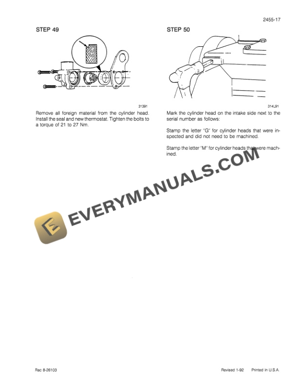 Case 850E, 855E Crawler Service Manual 8-17012-2