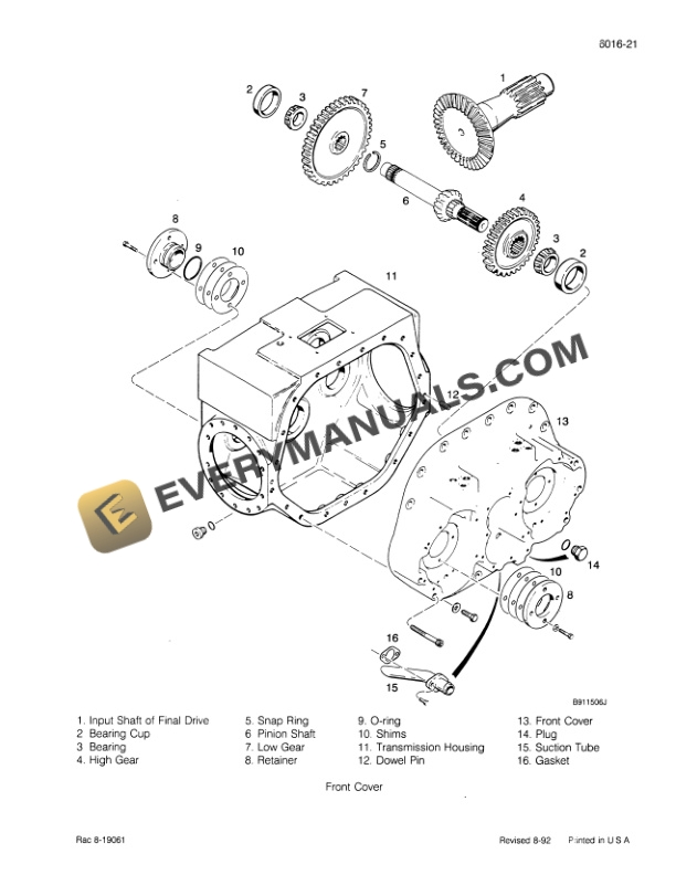 Case 850E, 855E Crawler Service Manual 8-17012-4