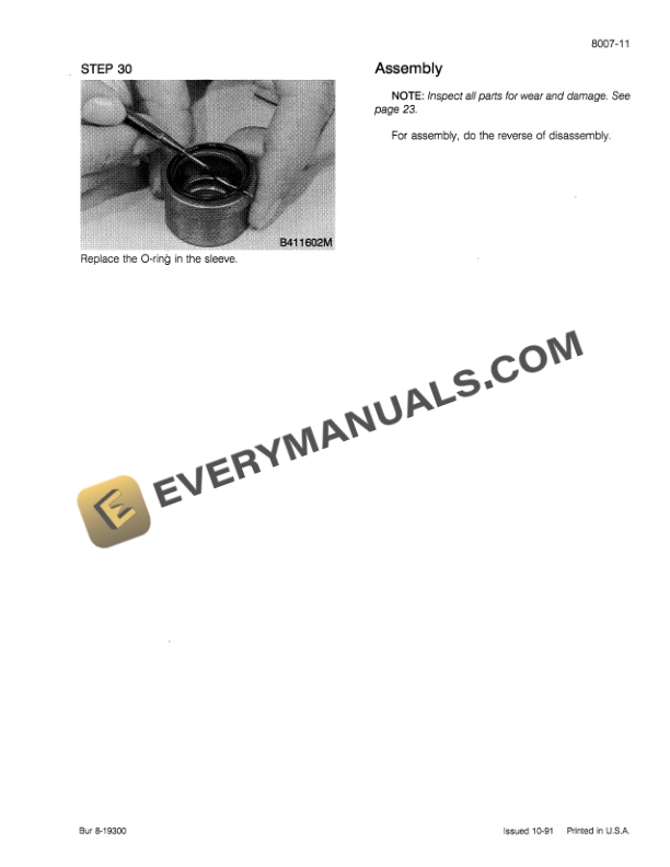 Case 850E, 855E Crawler Service Manual 8-17012-5