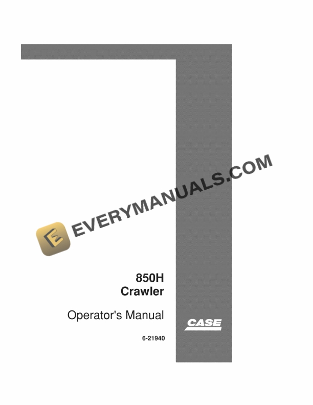 Case 850H Crawler Operator Manual 6-21940 PDF 3 Case 850H Crawler Operator Manual 6-21940 PDF