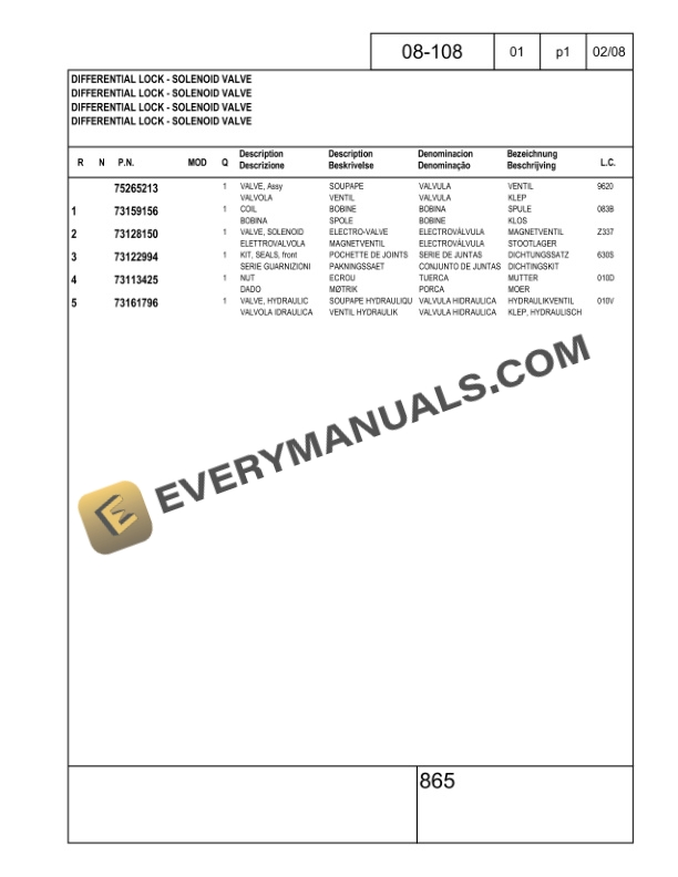 Case 865 Tier 3 AWD Grader Parts Catalog 71114039 NA PDF 6 Case 865 Tier 3 AWD Grader Parts Catalog 71114039 NA PDF - Image 4