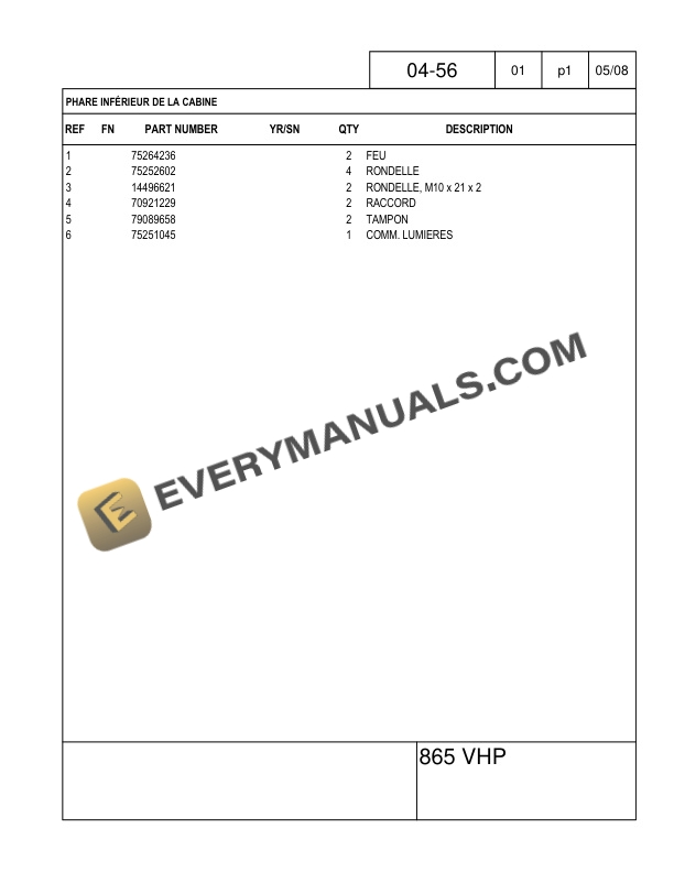 Case 865 VHP Tier 3 Grader Parts Catalog 71114167 NA PDF 5 Case 865 VHP Tier 3 Grader Parts Catalog 71114167 NA PDF - Image 3