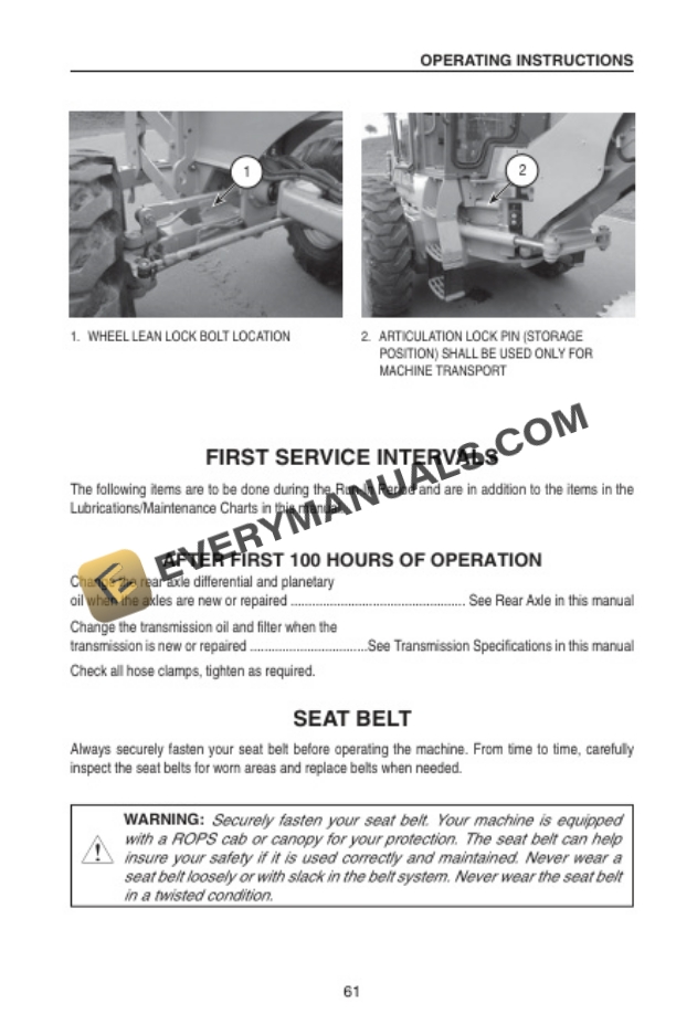 Case 865 VHP Tier 3 Road Grader Operator Manual 87612143 NA PDF 5 Case 865 VHP Tier 3 Road Grader Operator Manual 87612143 NA PDF - Image 3