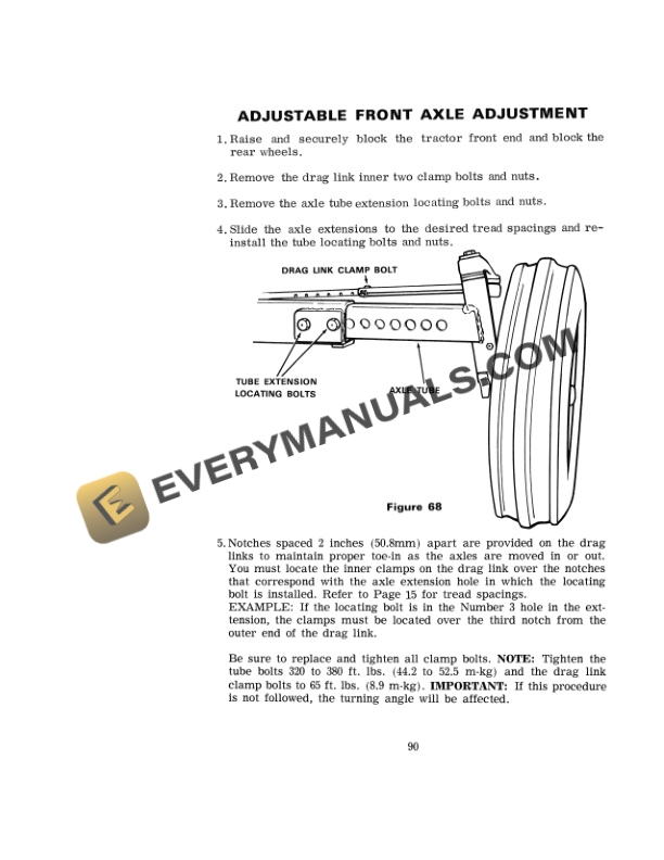 Case 870 Tractor Operator Manual 9-4561.-4
