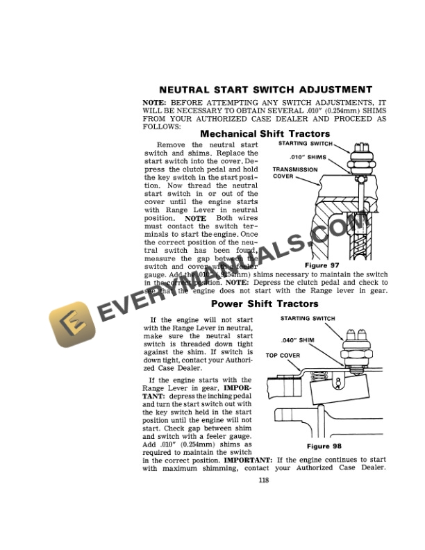 Case 870 Tractor Operator Manual 9-4671. PDF 7 Case 870 Tractor Operator Manual 9-4671. PDF - Image 5
