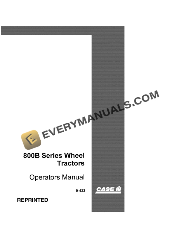 case 880b series wheel tractor operator manual 9 433 1