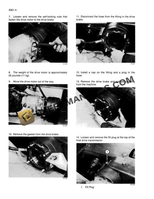 Case 880D Excavator Service Manual 8-42240-4