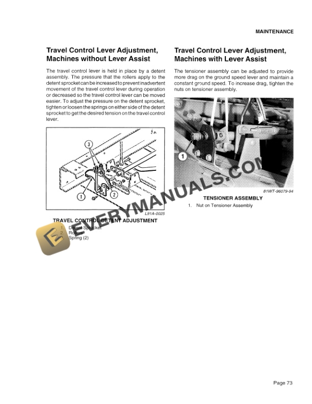 Case 8825, 8825HP Windrower Tractor Operator Manual 6-4450.-5