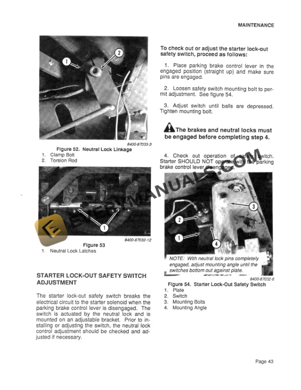 Case 8830 Windrower Tractor Operator Manual 9-13524-5