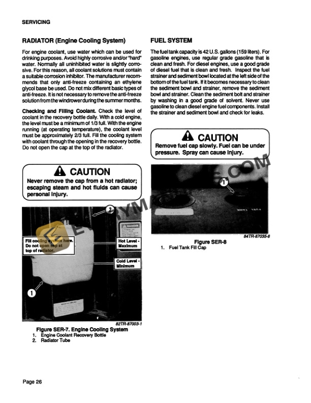 Case 8830 Windrower Tractor Operator Manual 9-23312-3