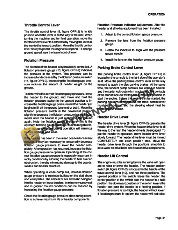 Case 8830 Windrower Tractor Operator Manual 9-23312-4