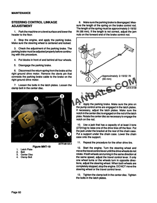 Case 8830 Windrower Tractor Operator Manual 9-23312-5
