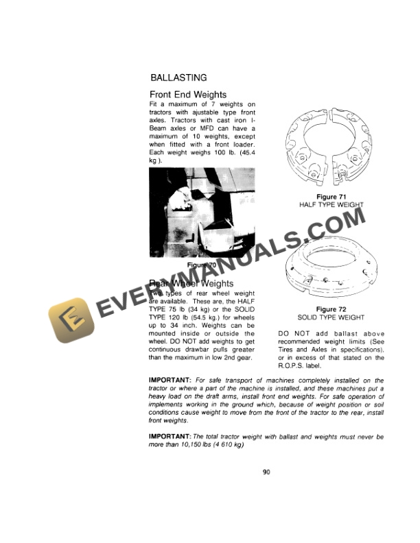 Case 885 Tractor Operator Manual 9-11283-4